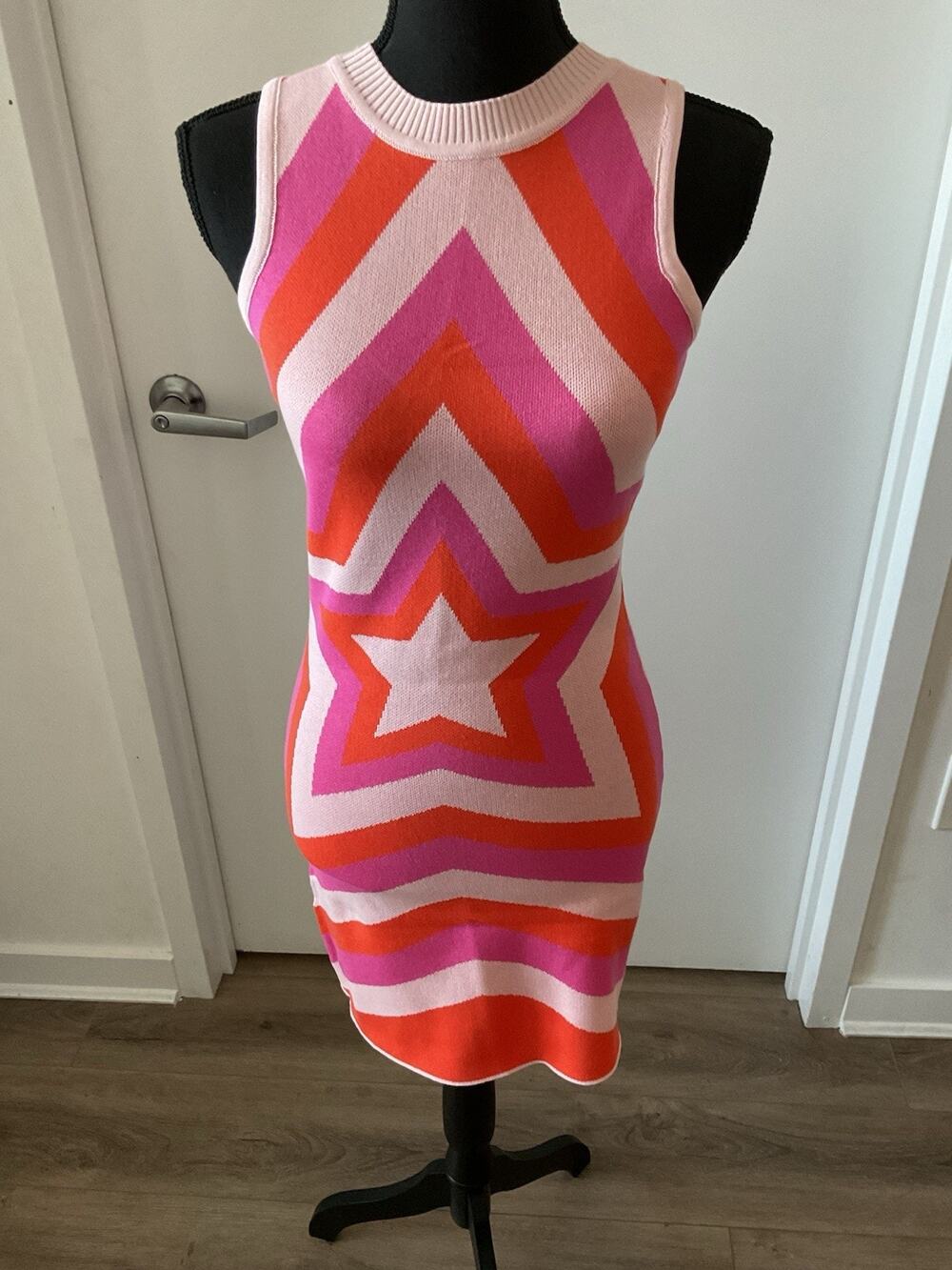 Peppermayo Stellar Knit Star Mini Dress Pink M/L